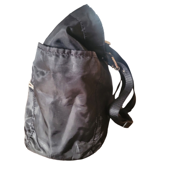 Franco Sarto Black Canvas Shoulder Bag - Picture 3 of 10